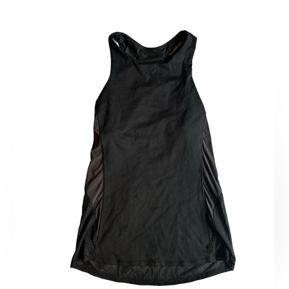 Lululemon Black Racerback Mesh Workout Tank Top Size 2​ - Picture 1 of 7